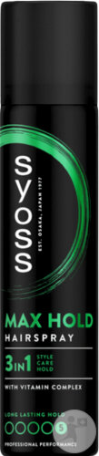 Syoss Max Hold 3In1 Formel Haarspray 75ml