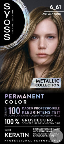Syoss Permanente Coloration Metallic Collection 6-61 Caramel Gold 1 Kit
