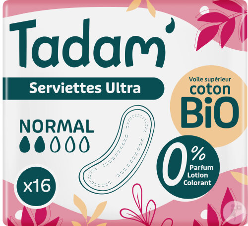Tadam Öko-Binden Dermo-Sensitive Mit Flügeln Ultra Normal 16 Stück