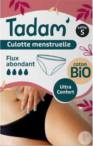 Tadam Öko-Menstruationsunterwäsche Waschbar Starker Fluss Größe L 1 Stück
