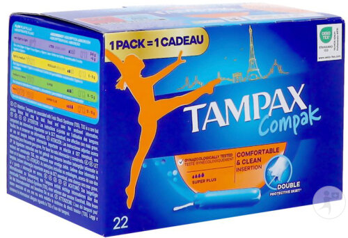 Tampax Compak Super Plus Tampons 22 Stück