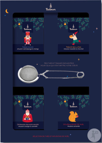 Teatower Weihnachtsgeschenkbox 4x50g