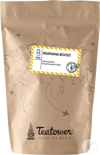 Teatower Guarana Boost Parfümierter Mate Tee Mit Guarana Und Grapefruit 20 Teebeutel