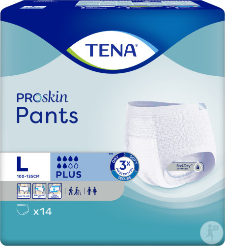 Tena Proskin Pants Plus Einweghosen Größe L 14 Stück
