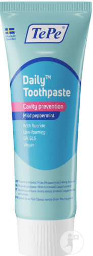 TePe Daily Zahnpasta Sanfte Minze Tube 75ml