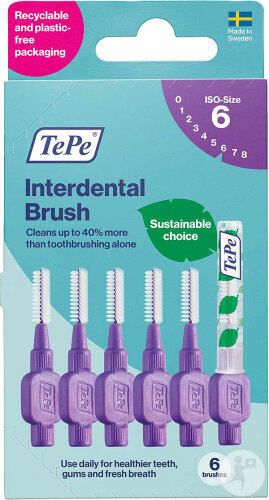 TePe Interdental Bürsten Original 1,1mm Größe 6 Lila 6 Stück