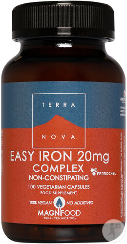 TerraNova Eisen Komplex Mild 20mg Nicht Verstopfend 100 Kapseln