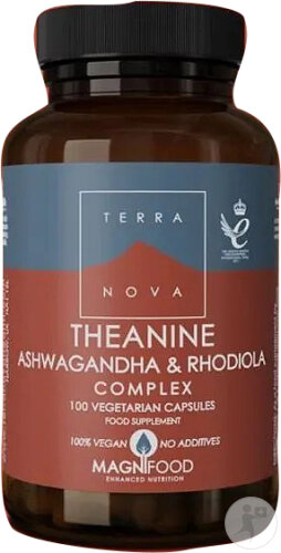 TerraNova L-Theanin Ashwagandha & Rhodiola Komplex 50 Kapseln