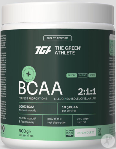 The Green Athlete BCAA 2:1:1 Vegan Geschmacksneutral 400g