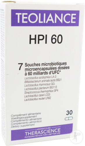 Physiomance Teoliance HPI 60 Mikroverkapselte Milchfermente 30 Kapseln (Phy248)