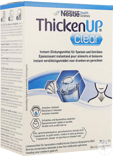 Nestlé Health Science ThickenUP Clear Instant Verdickungsmittel Lebensmittel Und Getränke 24x1,2g