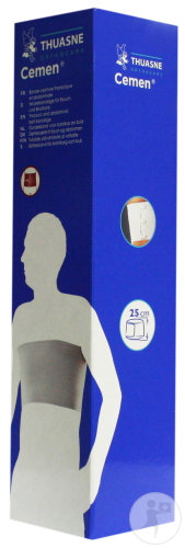 Thuasne Cemen Wickelbandage Für Bauch Und Brustkorb 25cm x 2,5m Weiß 1 Stück