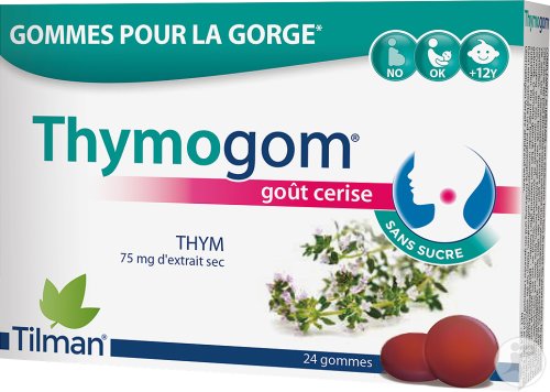 Tilman Thymogom Halsgummis Kirschgeschmack 24 Gummis