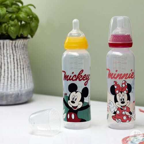 Tigex Air Control Babyflasche Schmaler Hals 330ml 6+ Monate Mickey 3‑Stufen 1 Stück-2