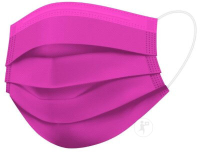 Timask Medizinische Einwegmaske Typ IIR Fuchsia 50 Stück