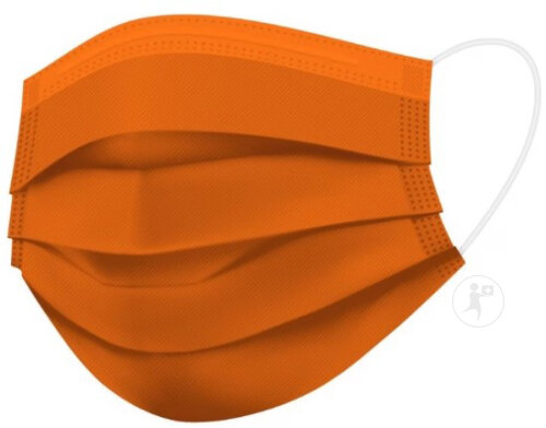 Timask Medizinische Einwegmaske Typ IIR Orange 50 Stück