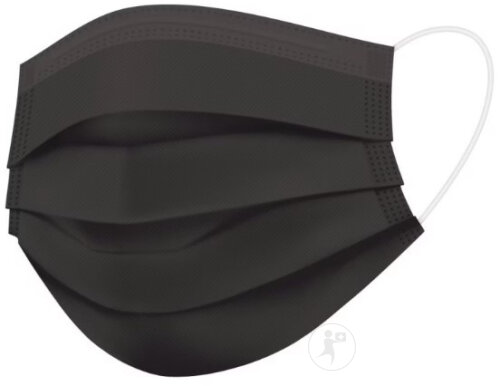 Timask Medizinische Einwegmaske Typ IIR Schwarz 20 Stück