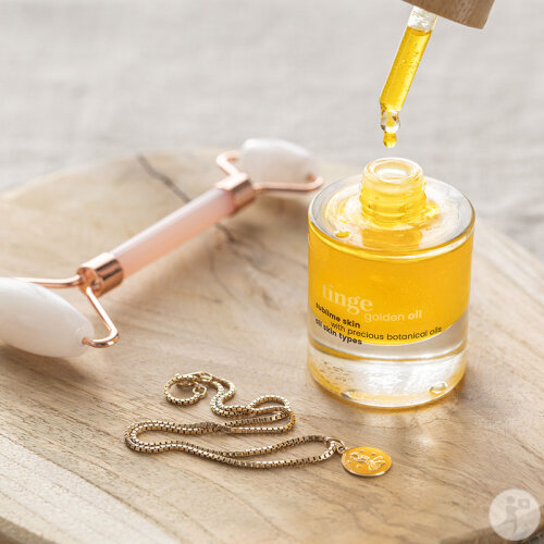 Tinge Goldenes Körperöl Tropfflasche 30ml-2