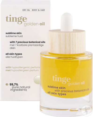 Tinge Goldenes Körperöl Tropfflasche 30ml