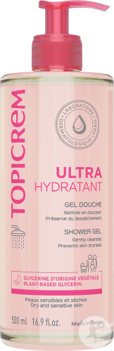 Topicrem Mildes Reinigungsduschgel Körper Und Haare Empfindliche Und Trockene Haut Pumpflasche 500ml