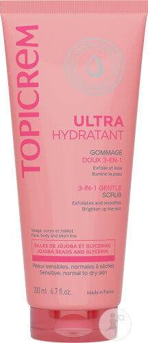 Topicrem Ultra Feuchtigkeitsspendendes Sanftes Peeling 3in1 Tube 200ml