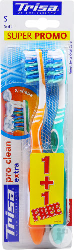 Trisa Duopack Extra Soft Zahnbürste 2 Stück