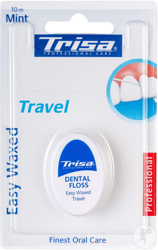 Trisa Easy Wachs Travel Zahnseide 10m Stück 1