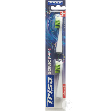 Trisa Ersatzset Sonic Pro Clean Young 2 Stück
