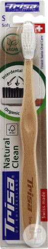 Trisa Natural Clean Holzzahnbürste Schweiz Soft 1 Stück