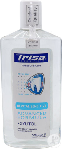 Trisa Revital Sensitive Mundspülung Duopack Flasche 2x500ml