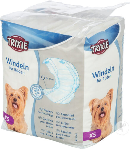 Trixie Hund Windeln Für Rüden Größe XS 20-42cm 12 Stück