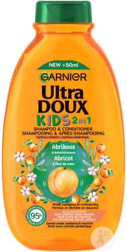 Garnier Ultra Sanftes 2in1 Kinder Shampoo Und Conditioner Aprikose Flasche 250ml
