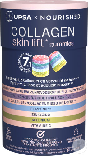 UPSA Nourished 7in1 Kollagen Skin Lift 30 Gummis