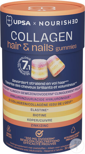 Upsa Nourished Collagen Hair & Nails 15x2 Gummies