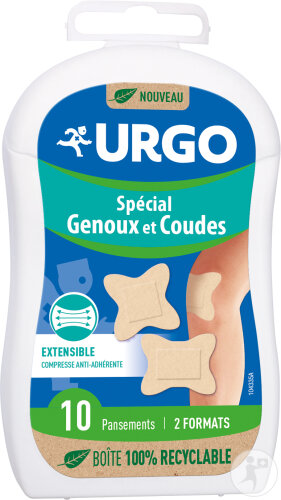 Urgo Spezial Knie Und Ellenbogen Antihaft-Kompresse Packung 10 Stück