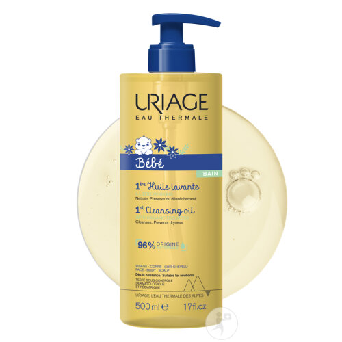 Uriage Baby 1st Schützendes Reinigendes Öl Gesicht Körper Kopfhaut Pumpflasche 500ml-2