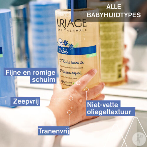 Uriage Baby 1st Schützendes Reinigendes Öl Gesicht Körper Kopfhaut Pumpflasche 500ml-3
