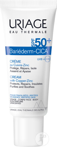 Uriage Bariederm Cicacreme Mit Kupfer-Zink SPF50+ Tube 40ml