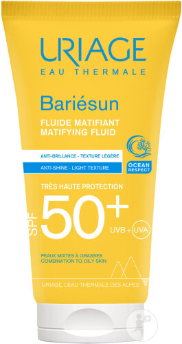 Uriage Bariésun Mattierende Fluid SPF50+ Sehr Hoher Schutz Gesicht Mischhaut Bis Fettige Haut 50ml