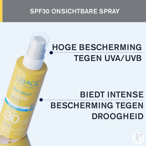 Uriage Bariésun Unsichtbares Spray SPF30 Gesicht Und Körper Empfindliche Haut 200ml-3