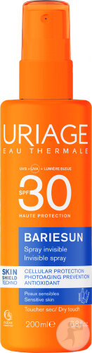 Uriage Bariésun Unsichtbares Spray SPF30 Gesicht Und Körper Empfindliche Haut 200ml