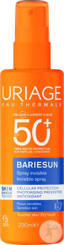 Uriage Bariésun Unsichtbares Spray SPF50 Ohne Parfüm Empfindliche Haut 200ml