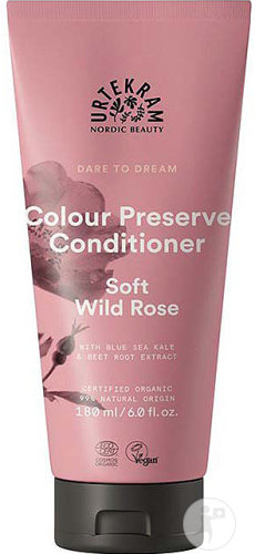 Urtekram Dare To Dream Soft Wild Rose Color Preserve Haarspülung Coloriertes Haar Tube 180ml
