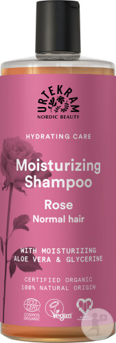 Urtekram Rose Feuchtigkeitsspendendes Shampoo Normales Haar Flasche 500ml