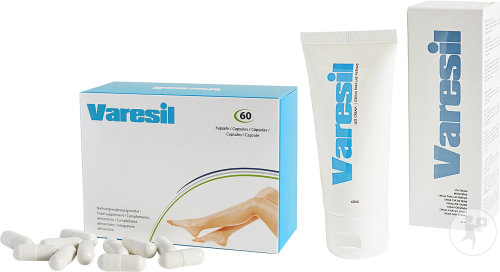 Varesil Duopack Krampfadern Behandlung 60 Kapseln + Creme Tube 60ml