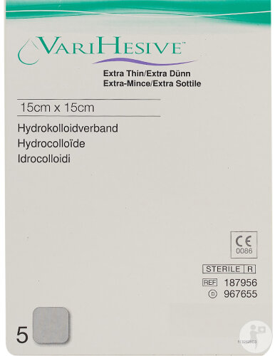 VariHesive Verband 15x15cm Extra Dünn 5 Stücke
