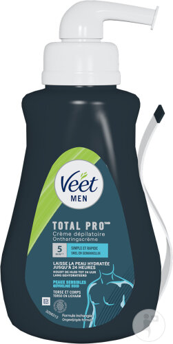 Veet Men Enthaarungscreme Empfindliche Haut Pumpflasche 400ml