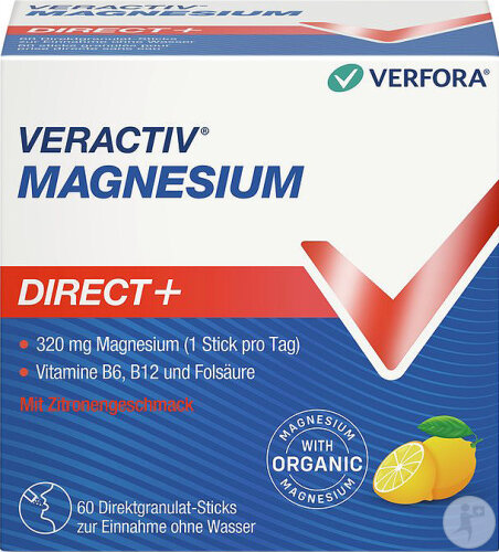 Veractiv Magnesium Direct+ Zitrone 60 Sticks