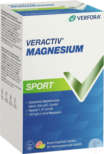 Veractiv Magnesium Sport Trinkbrausegranulat 30 Sachet