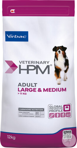 Virbac Veterinary HPM Adult Large & Medium Dog 12kg